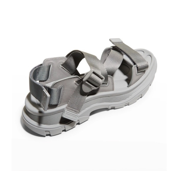NIB $690 Alexander McQueen Strappy Leather Sport Sandals in size 44 EU / 11 US! main image 5